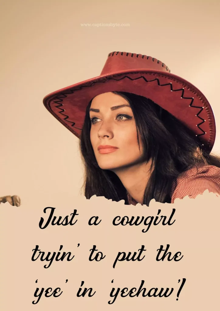 Funny Cowgirl Captions