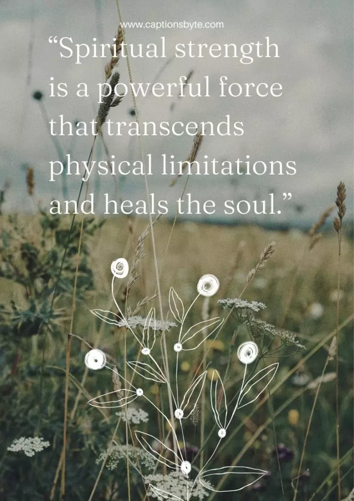 Strength spiritual healing quotes.