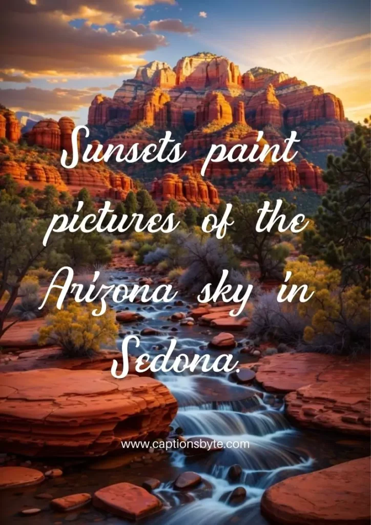 Sedona Instagram Captions