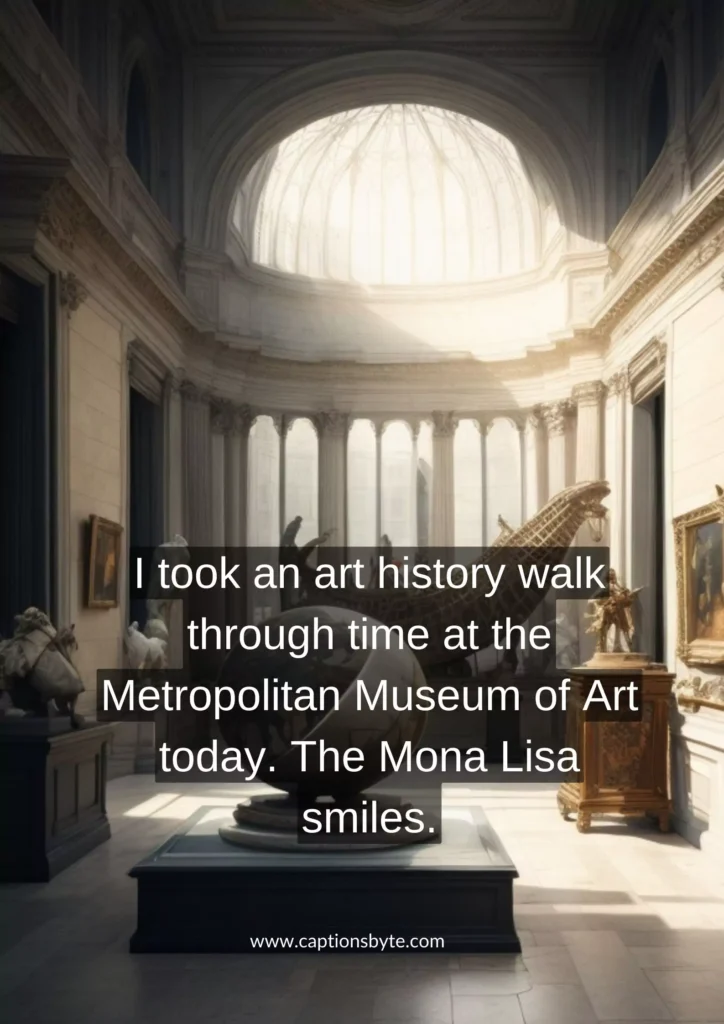 Art museum captions for Instagram