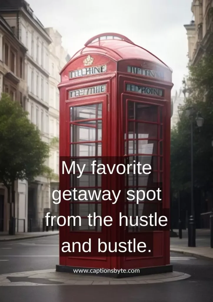 Best Phone booth captions for Instagram