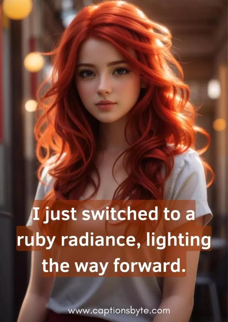 Red Hair Captions