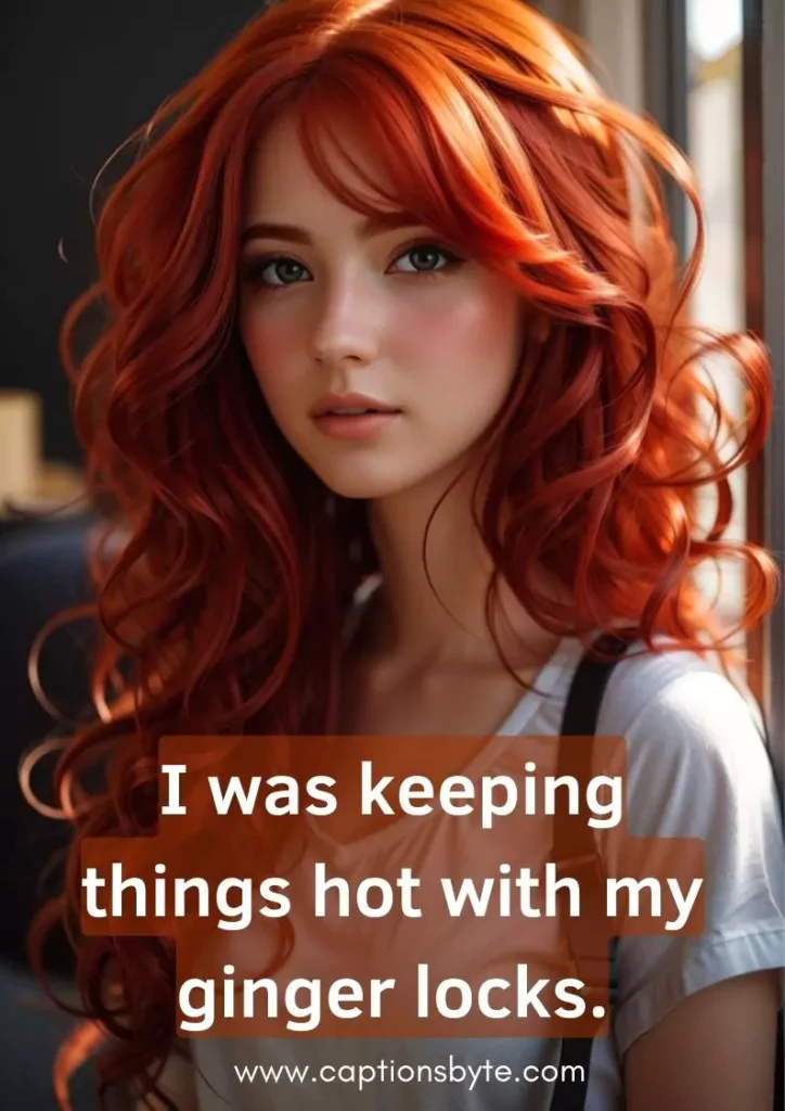 Cute Instagram Captions for Red Hair