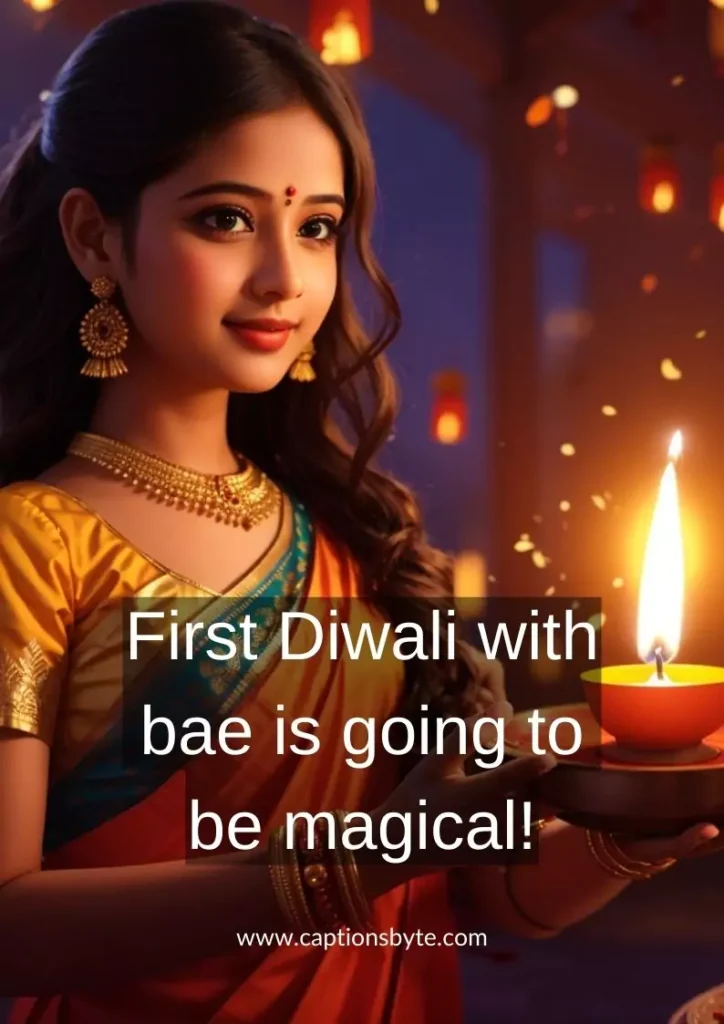 First Diwali captions for Instagram