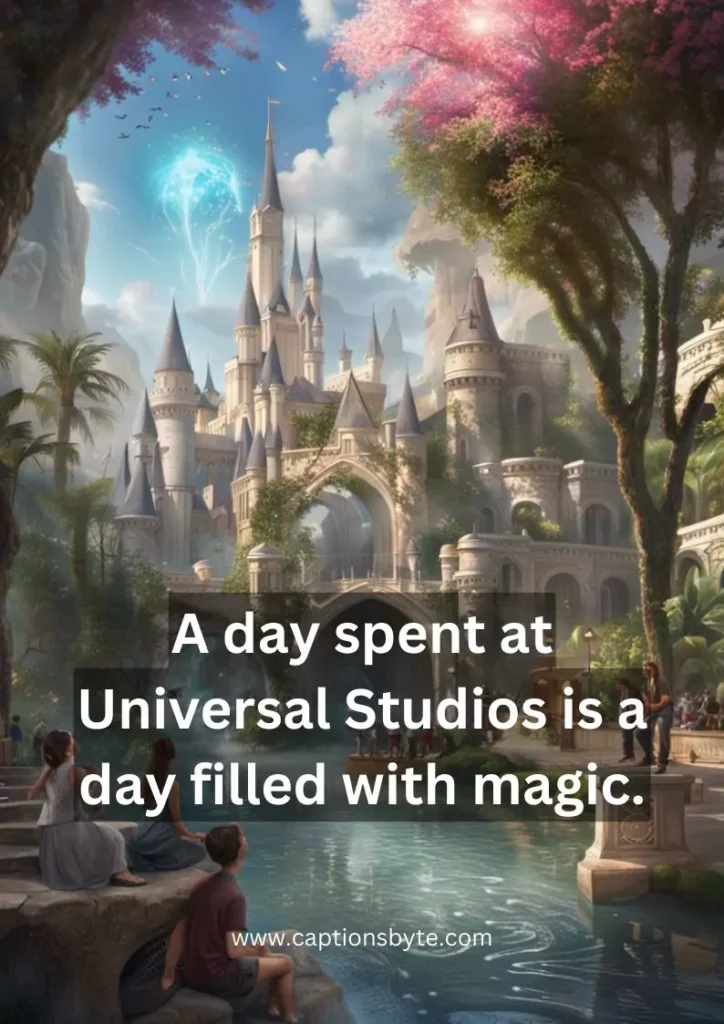 Universal Studios captions for Instagram