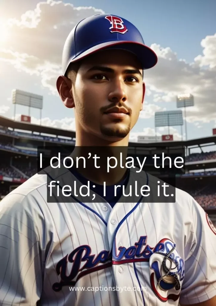 Cocky baseball captions