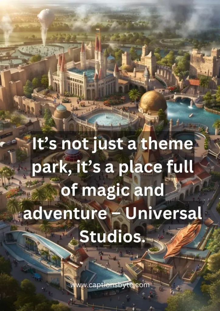 Universal Studios quotes for Instagram