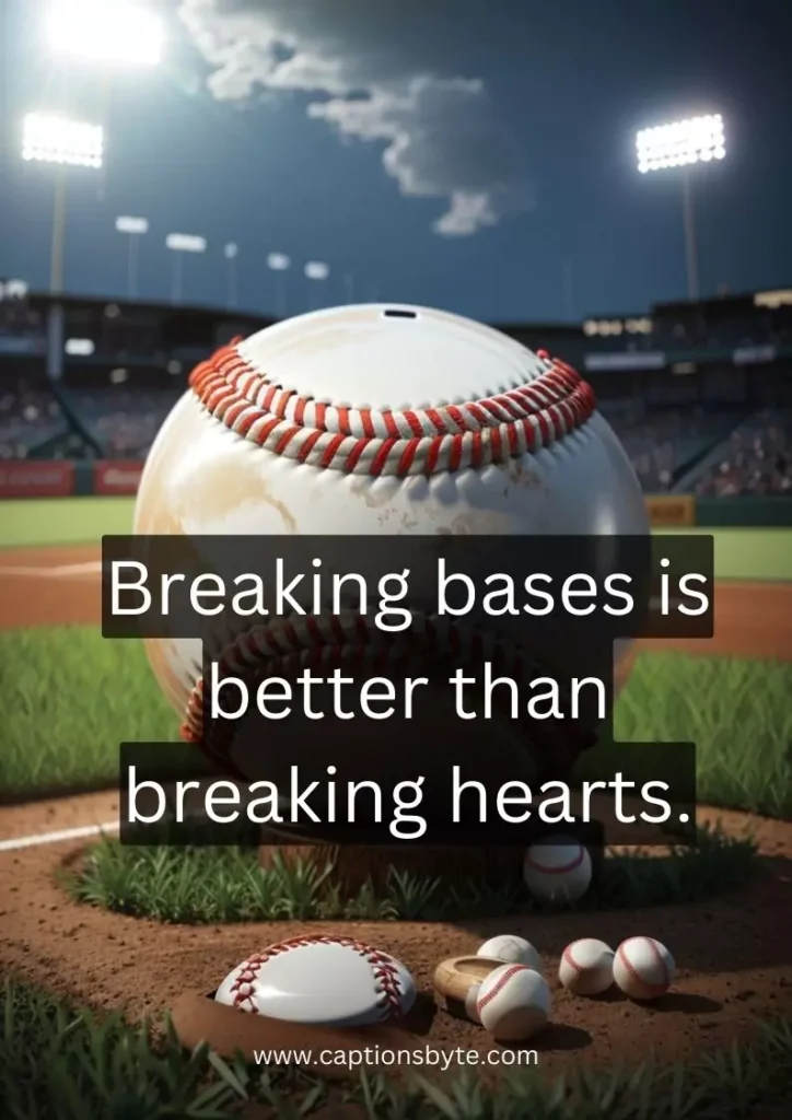 Funny baseball captions for Instagram