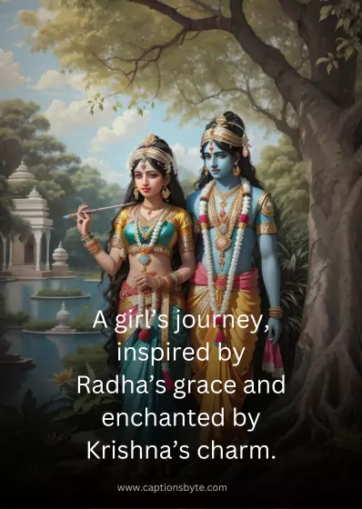 Radha Krishna Captions for girl