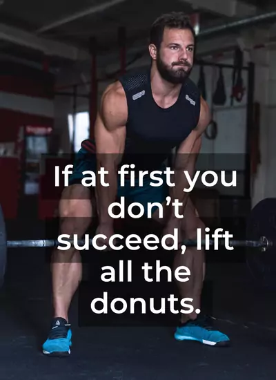 Funny gym captions for Instagram